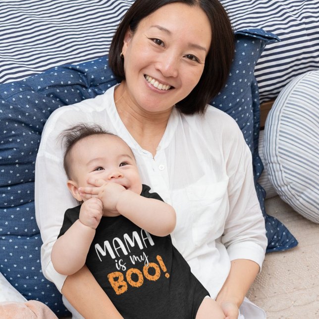 Body Maman est mon Boo ! Noir (Créateur téléchargé)