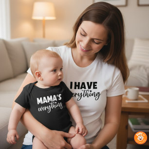 Body Maman et moi assortis "Maman est tout" Nouveau-né