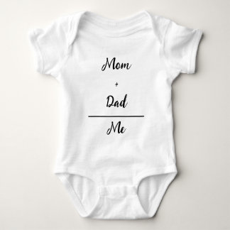 Body Maman + Papa = Me Blanc Bébé Bodysuit