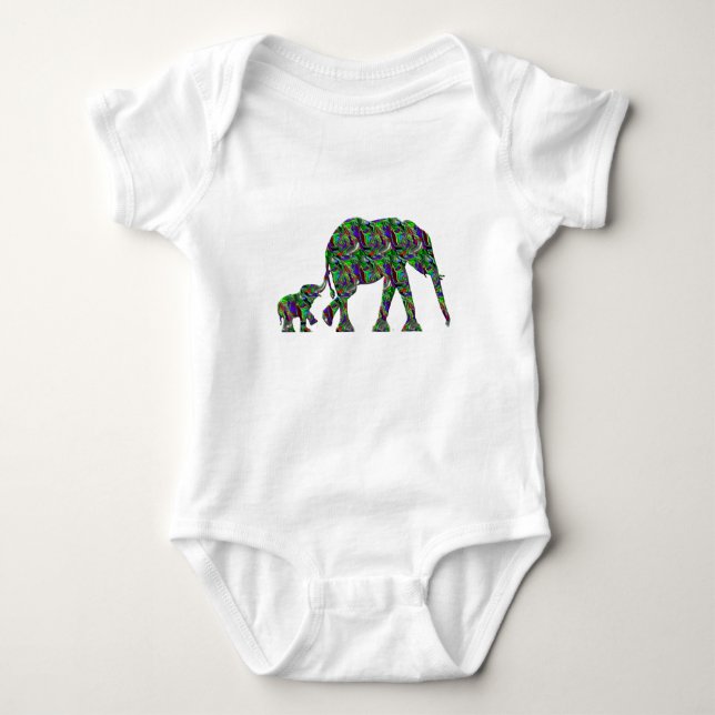 Body Maman sauvage & Bébé Eléphant enfants Toddler (Devant)