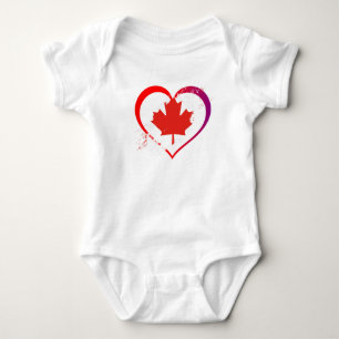 Body manche courte Bébé Fête du Canada