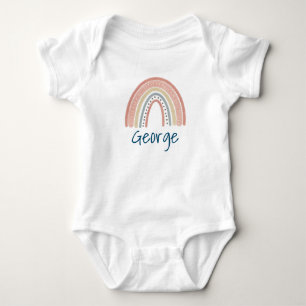 Body manche courte supercute Bohème arc-en-ciel Bé