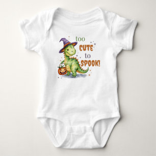 Body manche longue T-shirt Halloween Bébé Dinosaur