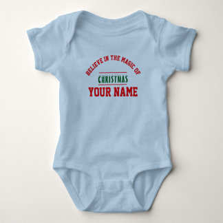 Body Manches Courtes personnalisé pour bébé Noël c