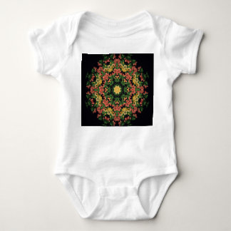 Body Mandala floral : rouge, vintage jaune.