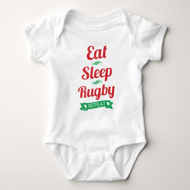 Body Mangez, Dormir, Rugby, Répéter le rameper pour béb (Devant)