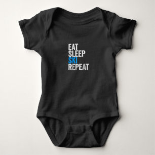 Body Mangez Sleep Ski Répétez Le Cadeau De Ski
