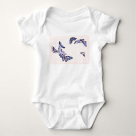 BODY MANTEAU BÉBÉ PAPILLONS JAPONAIS ET NOM PERSON