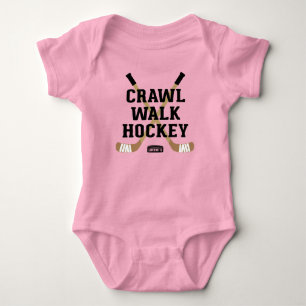 Body Marche à la rampe Hockey mignon fille bébé drôle
