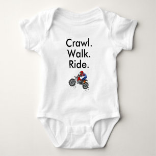 Body Marche à pied de l'écharpe Motocross Bodysuit bébé