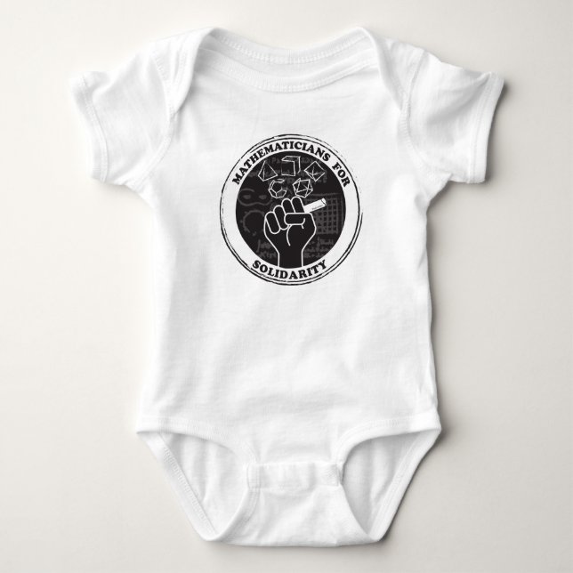 Body Mathématiciens pour le Bodysuit Baby Solidarité (Devant)
