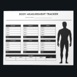 Body Measurements Weight Loss Diet Tracker Boy Notizblock<br><div class="desc">Body Measurements Weight Loss Diet Tracker Notepad for boys. Log your progress each week with this body measurement tracker notepad.</div>