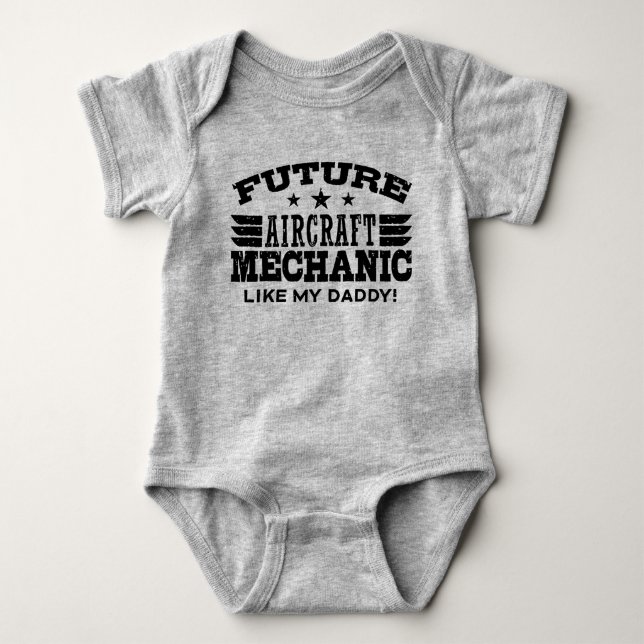 Body Mécanicien Aéronefs Futurs Comme Mon Papa (Devant)