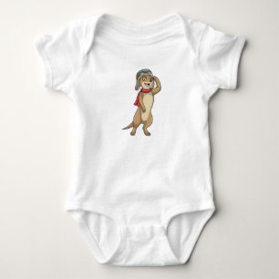 Body Meerkat comme pilote avec casquette pilote