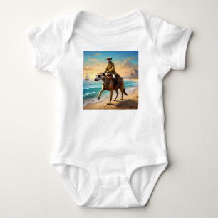 Body Meerkat Jockey Sur Un Cheval Meerkat,