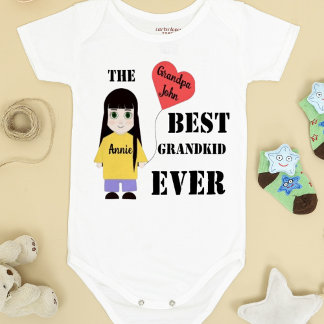 Body "MEILLEUR ENFANT JAMAIS" mignonne petite fille amu