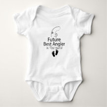 Meilleur pêcheur du monde futur Bébé pêcheur futur