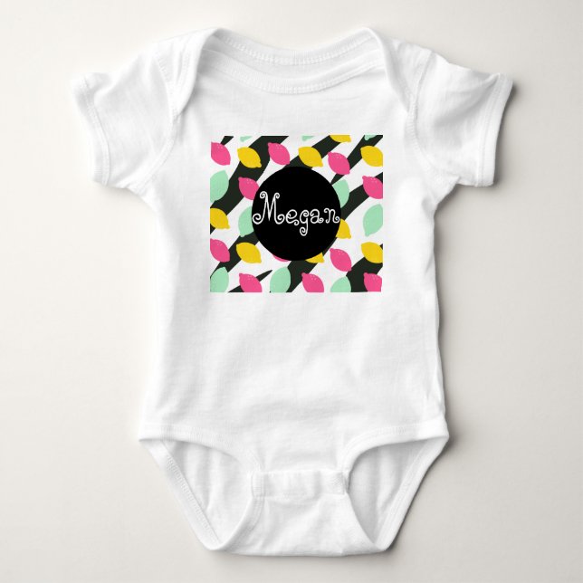 Body Mélange de rayures Baby Lemon Été (Devant)