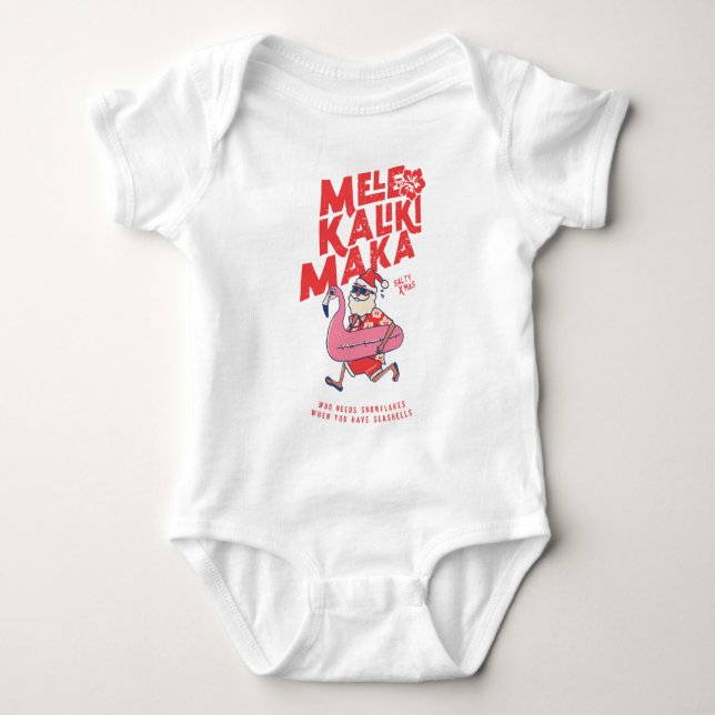 Body Mele Kalikimaka Père Noël Flamant rose Getaways de (Devant)