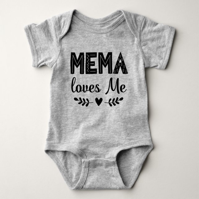 Body Mema aime-moi le cadeau pour petit-fils (Devant)