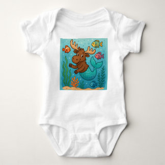 Body Mer-Moose Magie – Tee-shirt Fantaisiste Sous-Marin