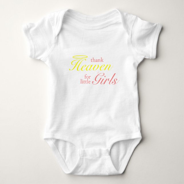 Body Merci Ciel Pour Les Petites Filles T-shirt (Devant)