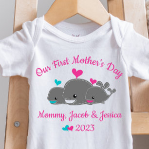 Body Mère Personnalisée De Twins Bébé Bodysuit