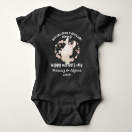 Body Mère's Day Outfit for Newborn with Floral Rabbit