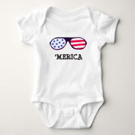 Body Merica Drapeau lunettes de soleil Rouge Blanc Bleu
