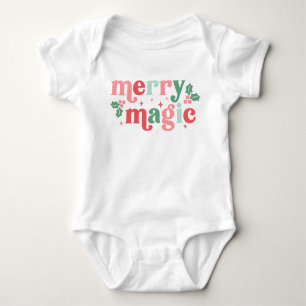 Body Merry Magic - Colorée Typographie de vacances