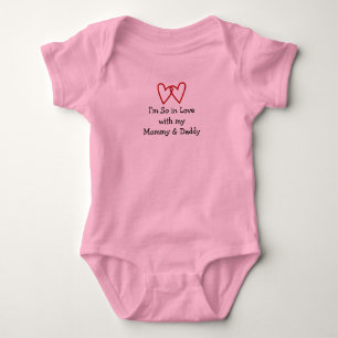 BODY MIEUX INFANT 3-SNAP J'AIME MON MOMMY & DADDY SWEET