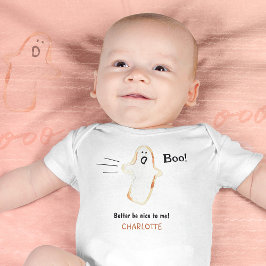 Body Mignon Boo Fantôme Dessiné à la Main Bébé Premier