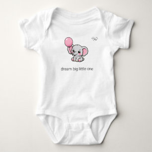 Body Mignon Éléphant Chibi Rêve Grand Petit Corps de Bé
