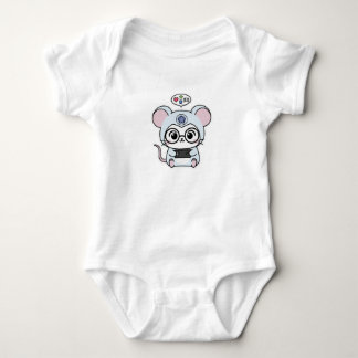 Body Mignon petit souris mignon jouant aux jeux vidéo