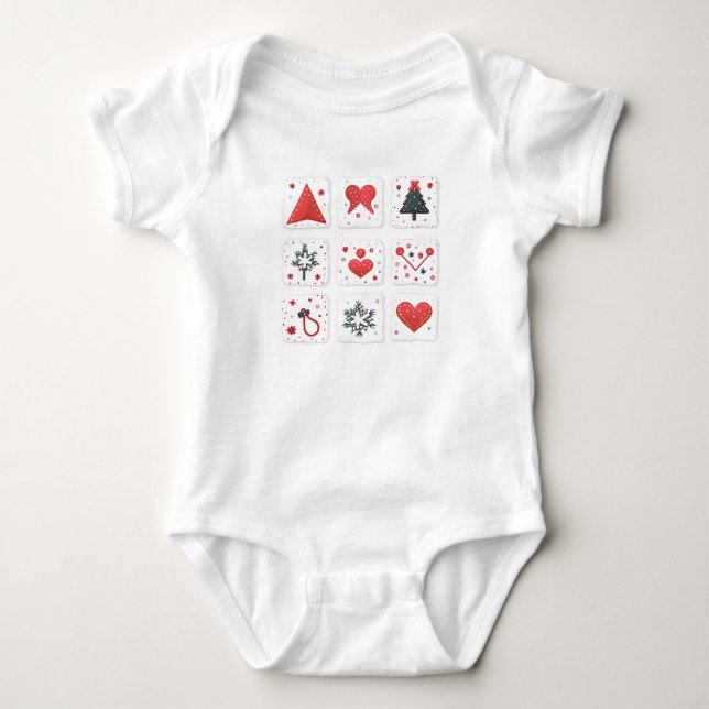 Body Mignonettes pour bébé pour Noël (Devant)