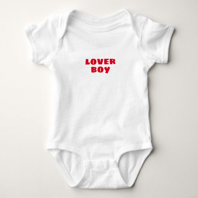 Body Mignonne Amusante Enfant Lover Boy Boy Bodysuit (Devant)