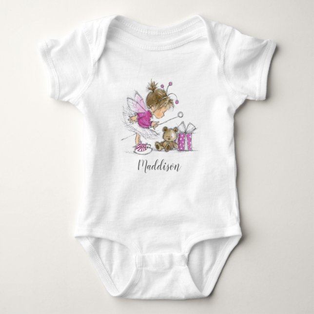 Body Mignonne Ballerina Fairy Baby Bodysuit (Devant)
