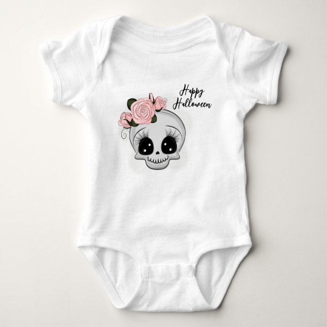 Body Mignonne bébé Crâne Baby Bodysuit (Devant)
