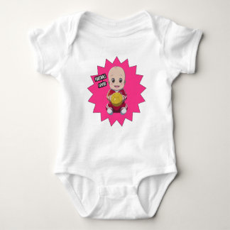 Body Mignonne bébé en tenue de footballeur