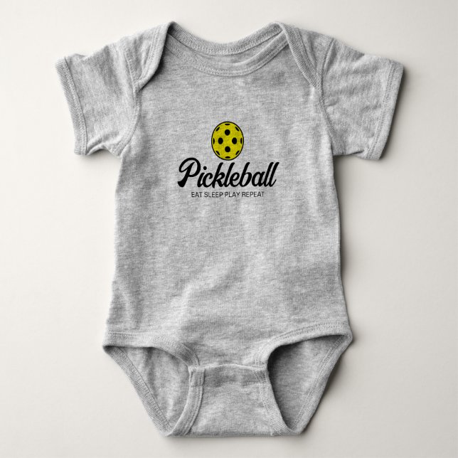 Body Mignonne combinaison de pickleball pour nouveau bé (Devant)