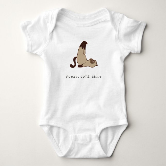 Body Mignonne et Silly Chat Bodysuit pour bébé - tenue  (Devant)