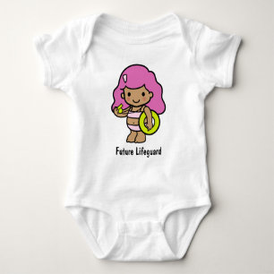 Body Mignonne fille Garde-vie avec sauveteur