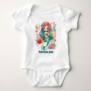Body mignonne filles mermaid ajouter nom
