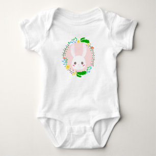 Body Mignonne lapin de Pâques Fleur Fleur Wreath