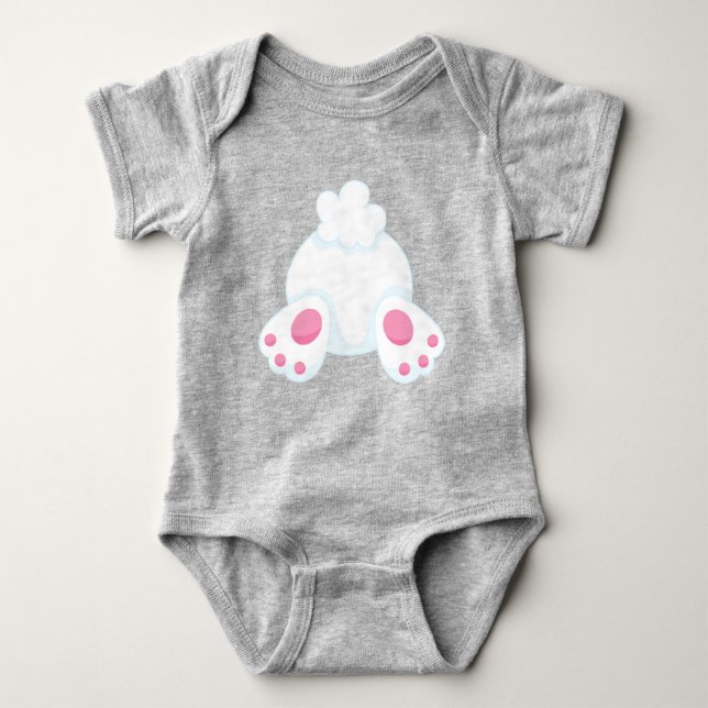 Body Mignonne Lapin, Petit Lapin, Lapin Blanc, Grotte D (Devant)