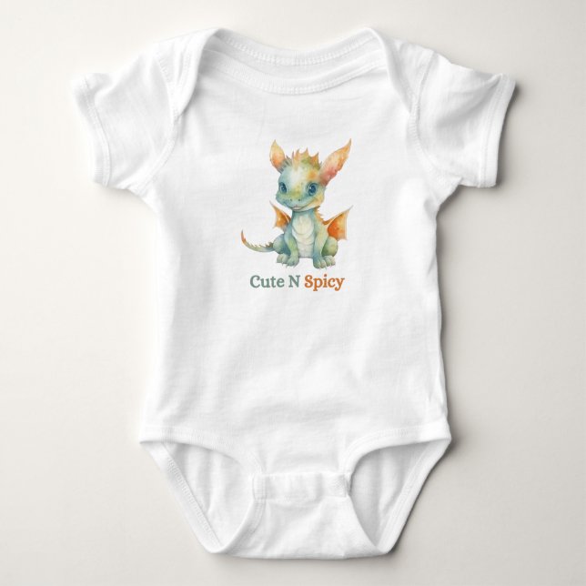 Body "Mignonne N épicé" Dragon Baby One Piece (Devant)