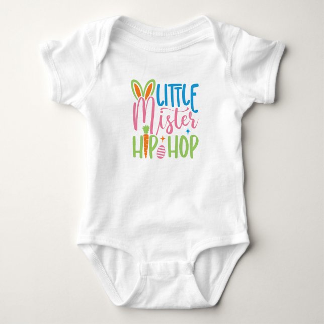 Body Mignonne petite soeur Hip hop Pâques bébé garçon (Devant)