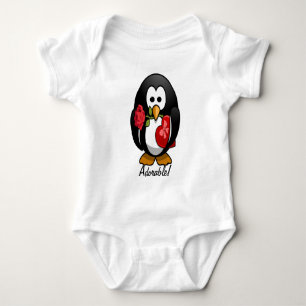 Body Mignonne Saint Valentin Pingouin Drôle Drôle Carto