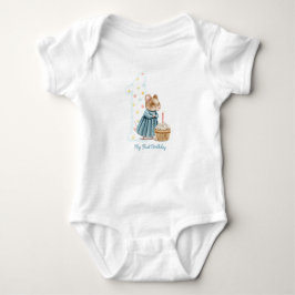 Body Mignonne Souris Mon premier T-shirt d'anniversaire