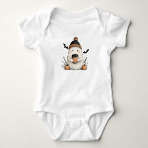 Body Mignonne tenue de bébé fantôme - Cosy Halloween d'